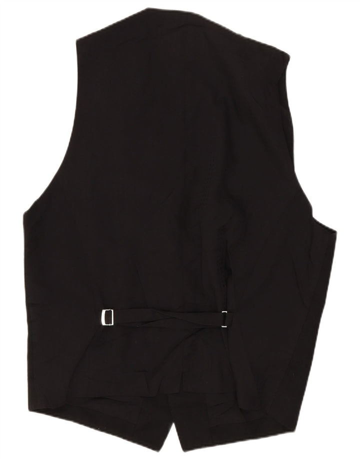HUGO BOSS Herrevest IT 46 Small Black Virgin Wool