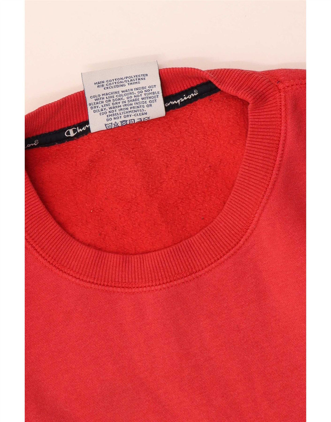 Champion Herre Grafisk Sweatshirt Jumper Medium Rød Bomuld