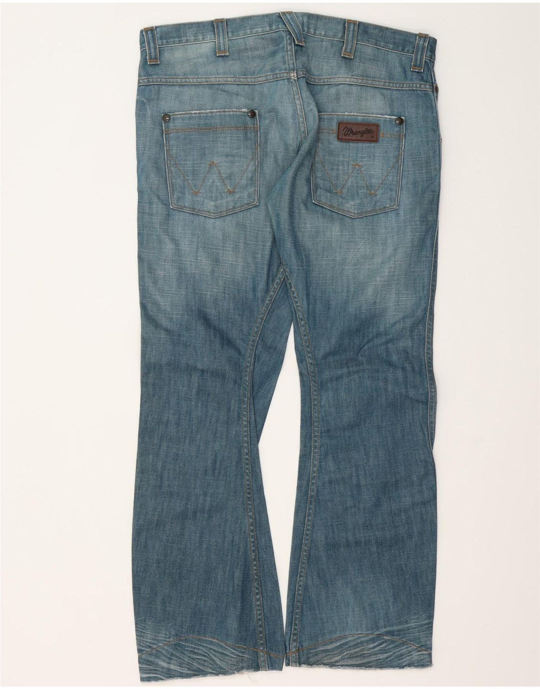 Wrangler Herre Sharkey Bootcut Jeans W36 L32 Blå Bomuld