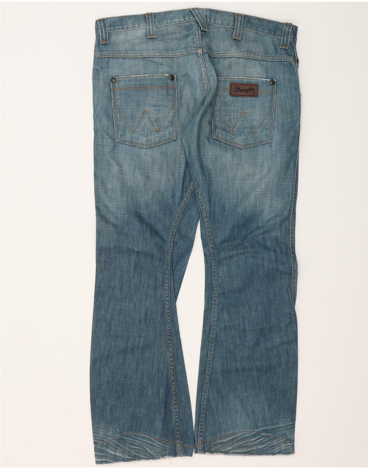 Wrangler Herre Sharkey Bootcut Jeans W36 L32 Blå Bomuld