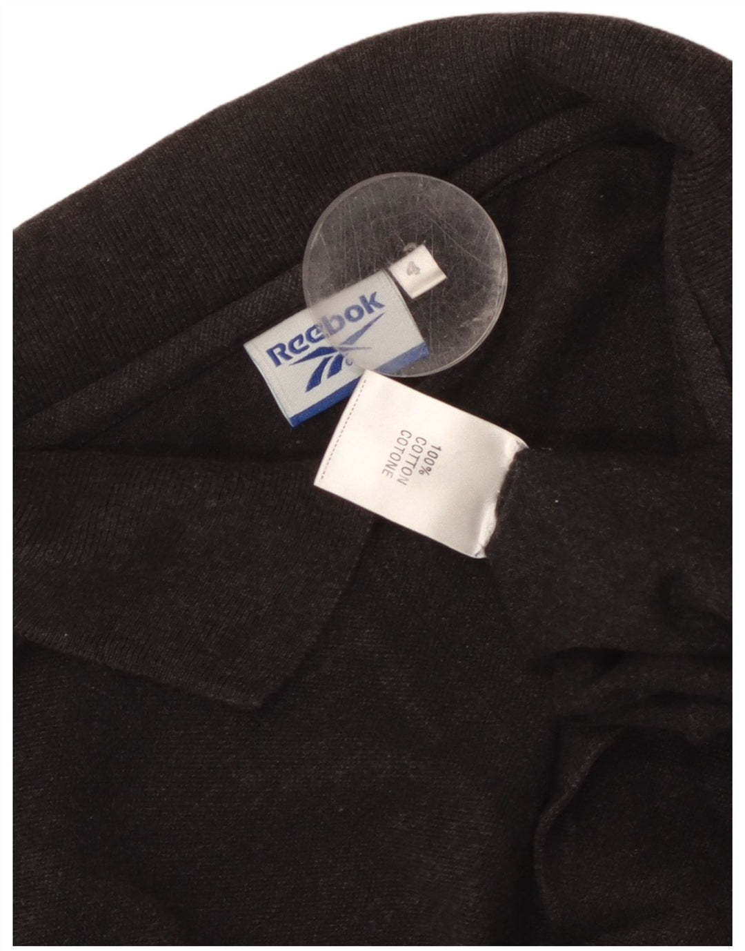 Reebok herre poloshirt XL sort bomuld