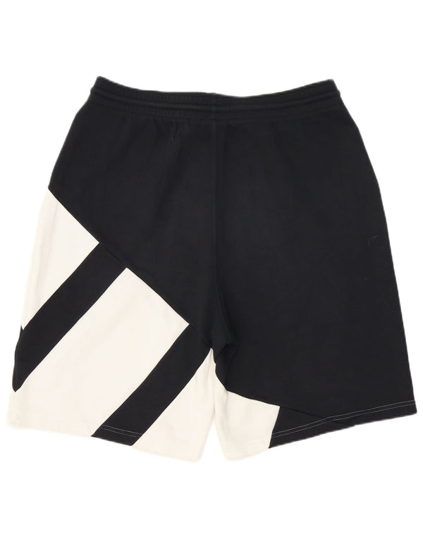 Adidas Herre grafiske sportsshorts Small Black Colourblock Bomuld