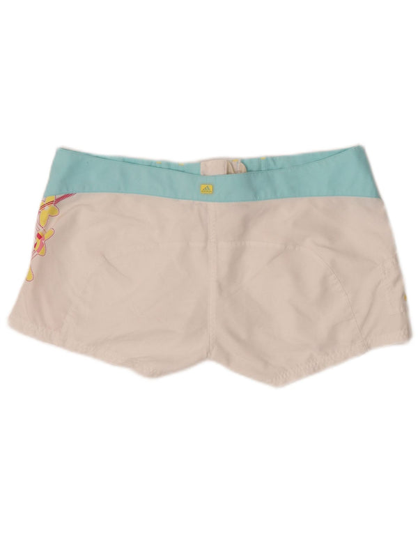 Adidas Dame badeshorts med lav talje UK 14 Large White Colourblock