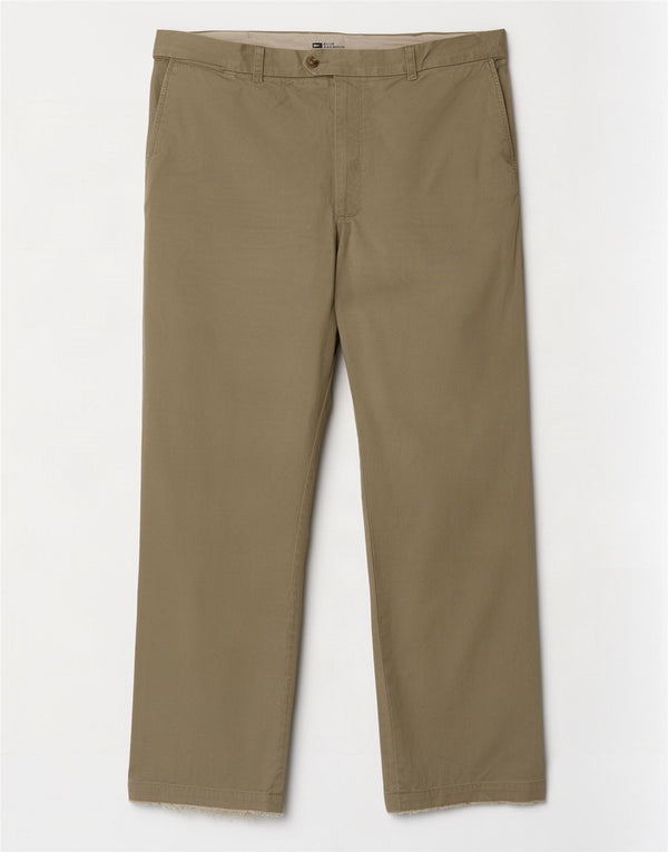 Marks & Spencer Herre Blue Harbor Lige Chinobukser W42 L29 Khaki
