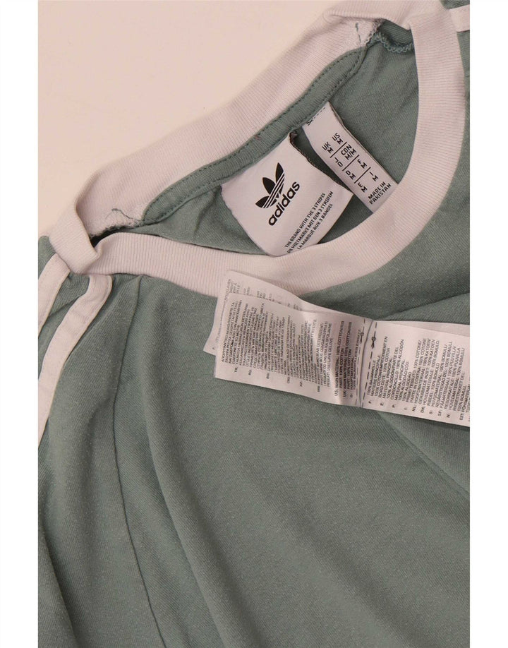 Adidas herre T-shirt top mellemgrøn bomuld