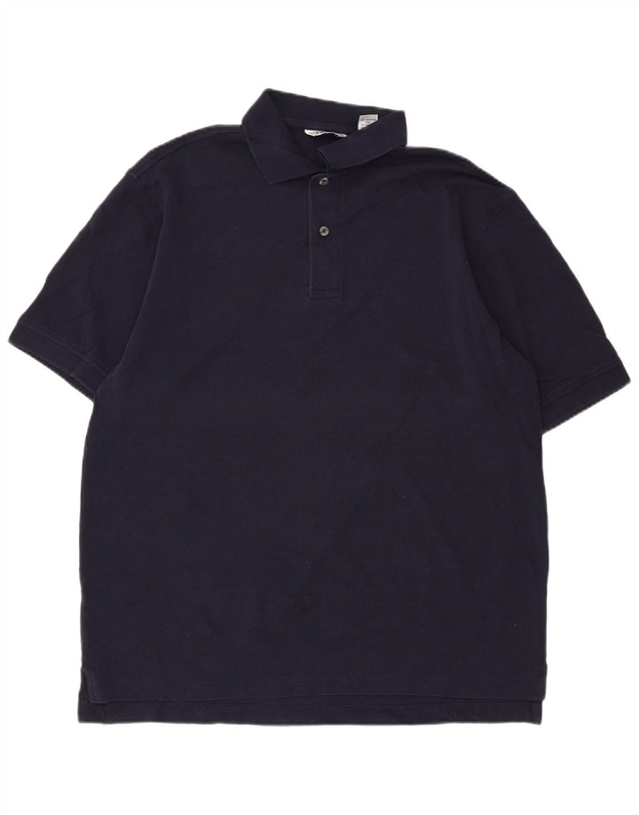 IZOD Poloskjorte til mænd Medium Navyblå Bomuld