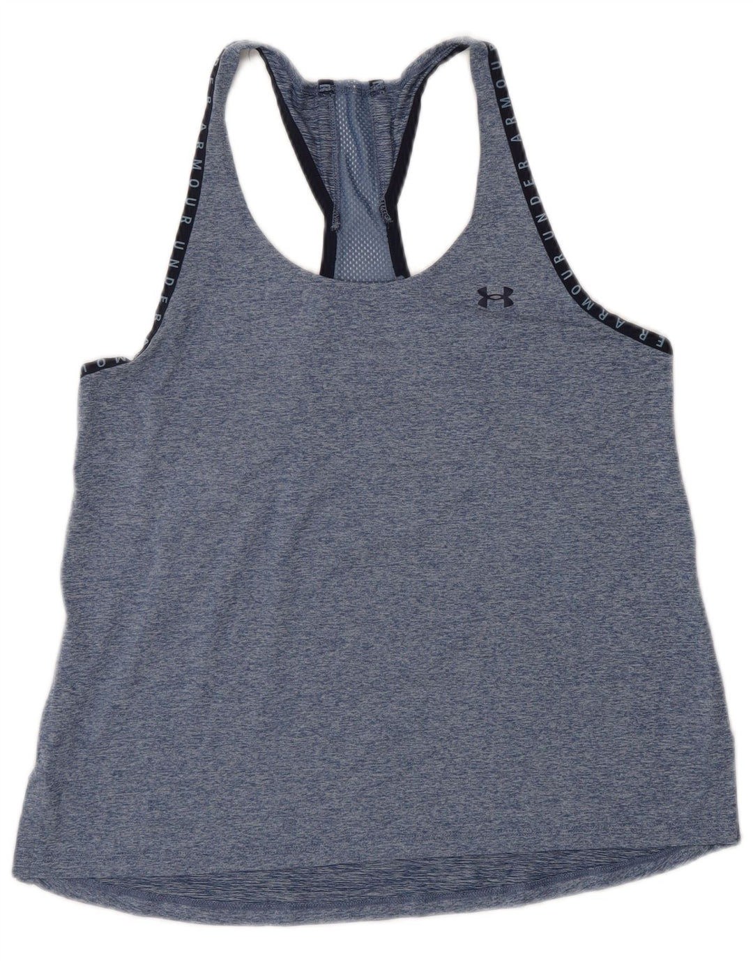 Under Armour Dame Grafisk Vest Top UK 10 Small Blue Flecked