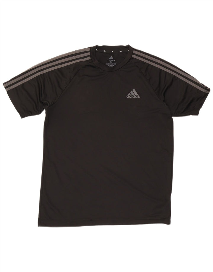 Adidas Herre Aeroready T-Shirt Top Medium Sort Polyester