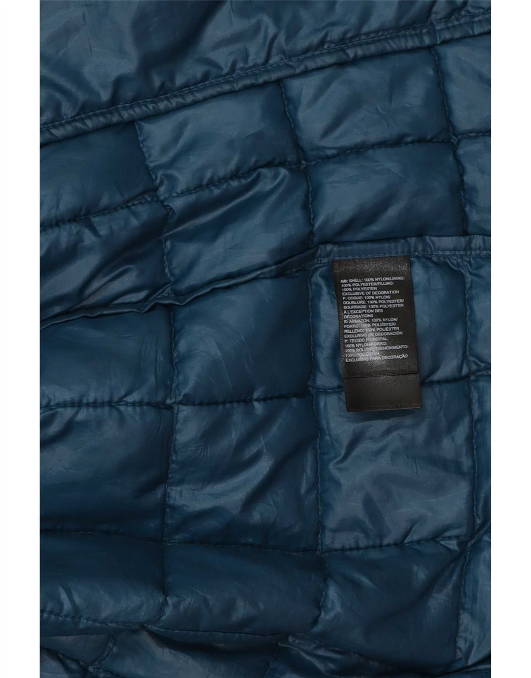 The North Face Herre polstret jakke UK 36 Small Blue Polyester