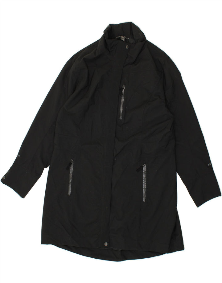 EDDIE BAUER Womens Overcoat UK 18 XL Black Nylon Vintage Eddie Bauer and Second-Hand Eddie Bauer from Messina Hembry 