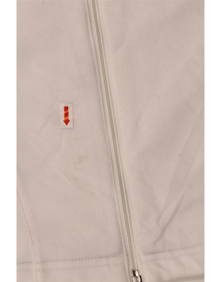 ADIDAS træningsdragt topjakke til kvinder UK 12 Medium White Colourblock