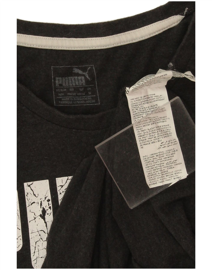 Puma Herre grafisk T-shirt top mellemgrå bomuld