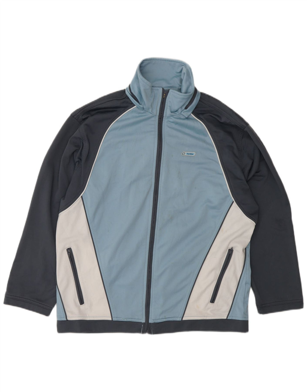 LOTTO Dame træningsdragt Topjakke UK 20 2XL Blå Colourblock