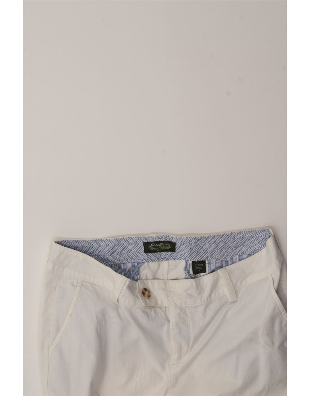 EDDIE BAUER Womens Straight Capri Trousers US 10 Large W30 L19 White Vintage Eddie Bauer and Second-Hand Eddie Bauer from Messina Hembry 