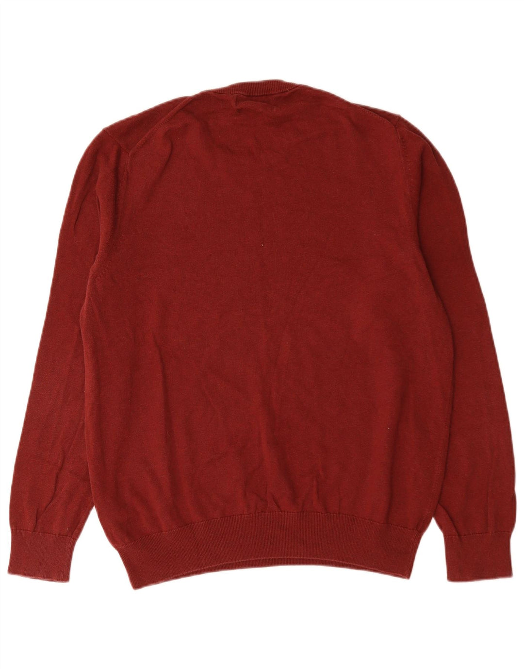 Marks & Spencer Herre sweater med rund hals, stor Bourgogne bomuld