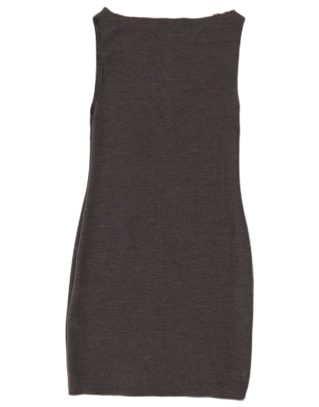 Zara Kvinders Ærmeløs Skede Kjole UK 12 Medium Grey Viscose