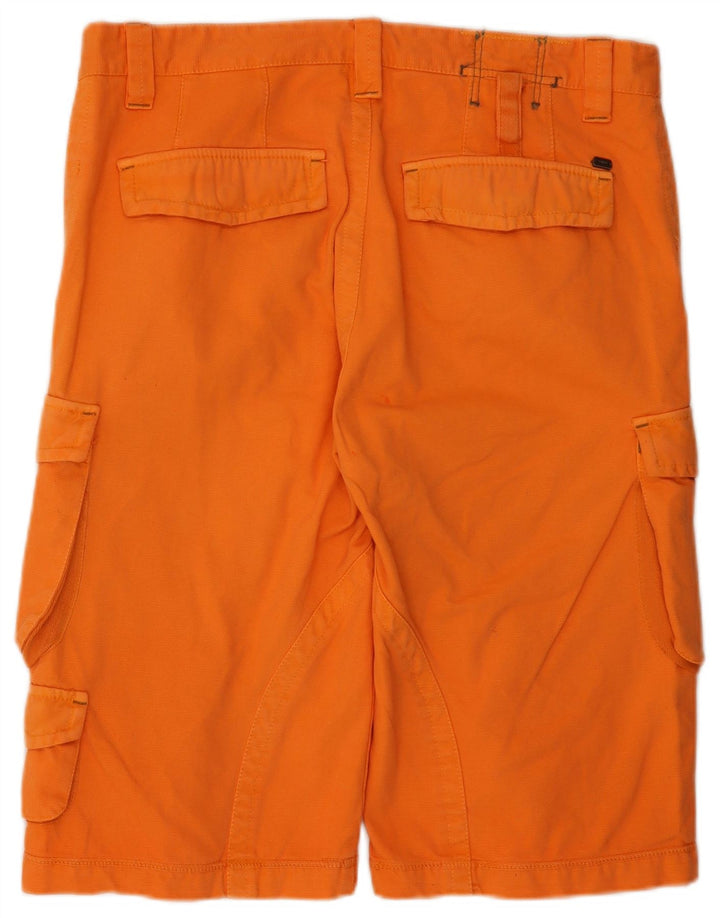 OXER Herre Cargo Shorts IT 52 XL W36 Orange Bomuld