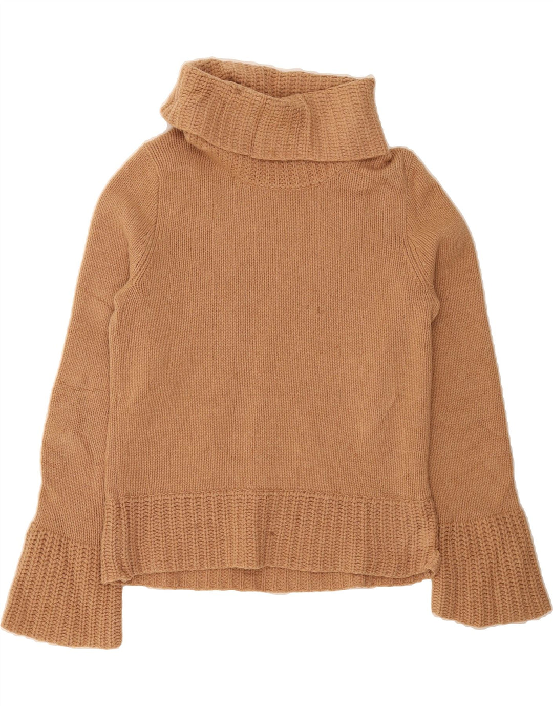 J. CREW Womens Roll Neck Jumper Sweater UK 16 Large Beige Vintage J. Crew and Second-Hand J. Crew from Messina Hembry 