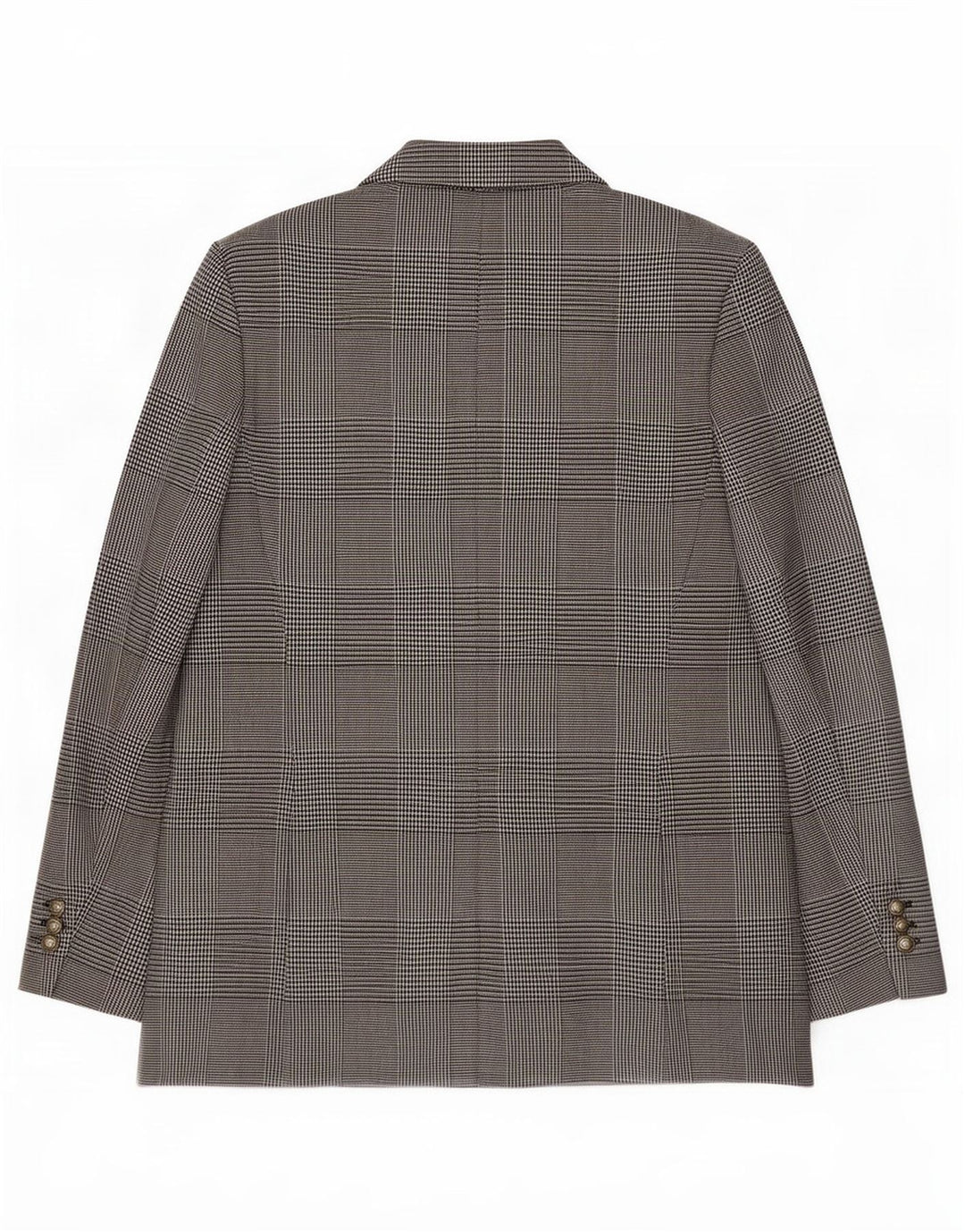 Zara Dame Dobbeltradet Blazer Jacket UK 18 XL Grå Houndstooth