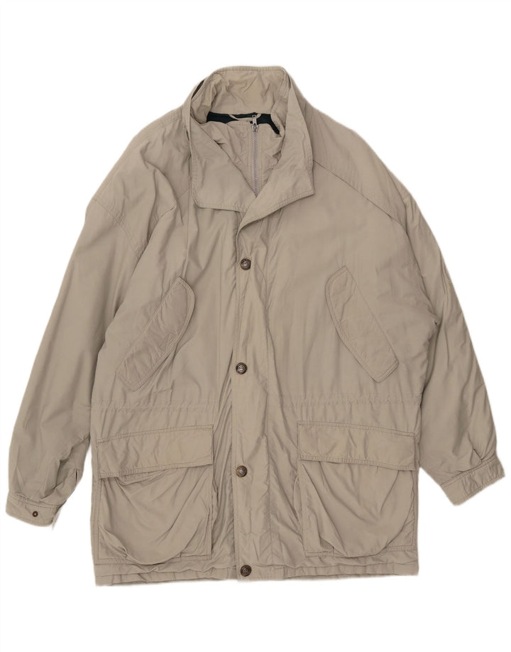 BUGATTI Herre Gore-Tex Windbreaker Coat IT 50 Stor Grå Bomuld