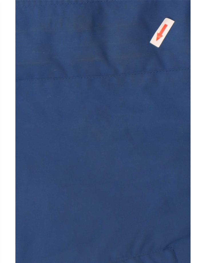 Mountain Essentials Regnjakke med hætte til mænd UK 46 3XL Blå Nylon