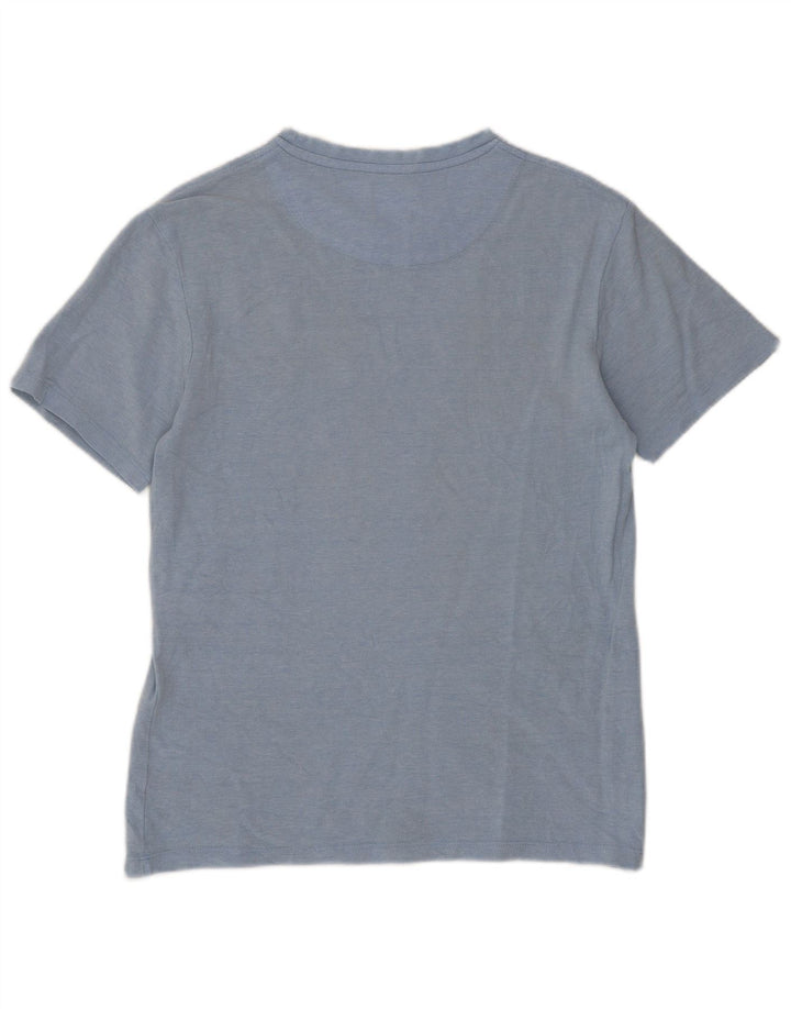 Zara Herre T-Shirt Top Lille Blå