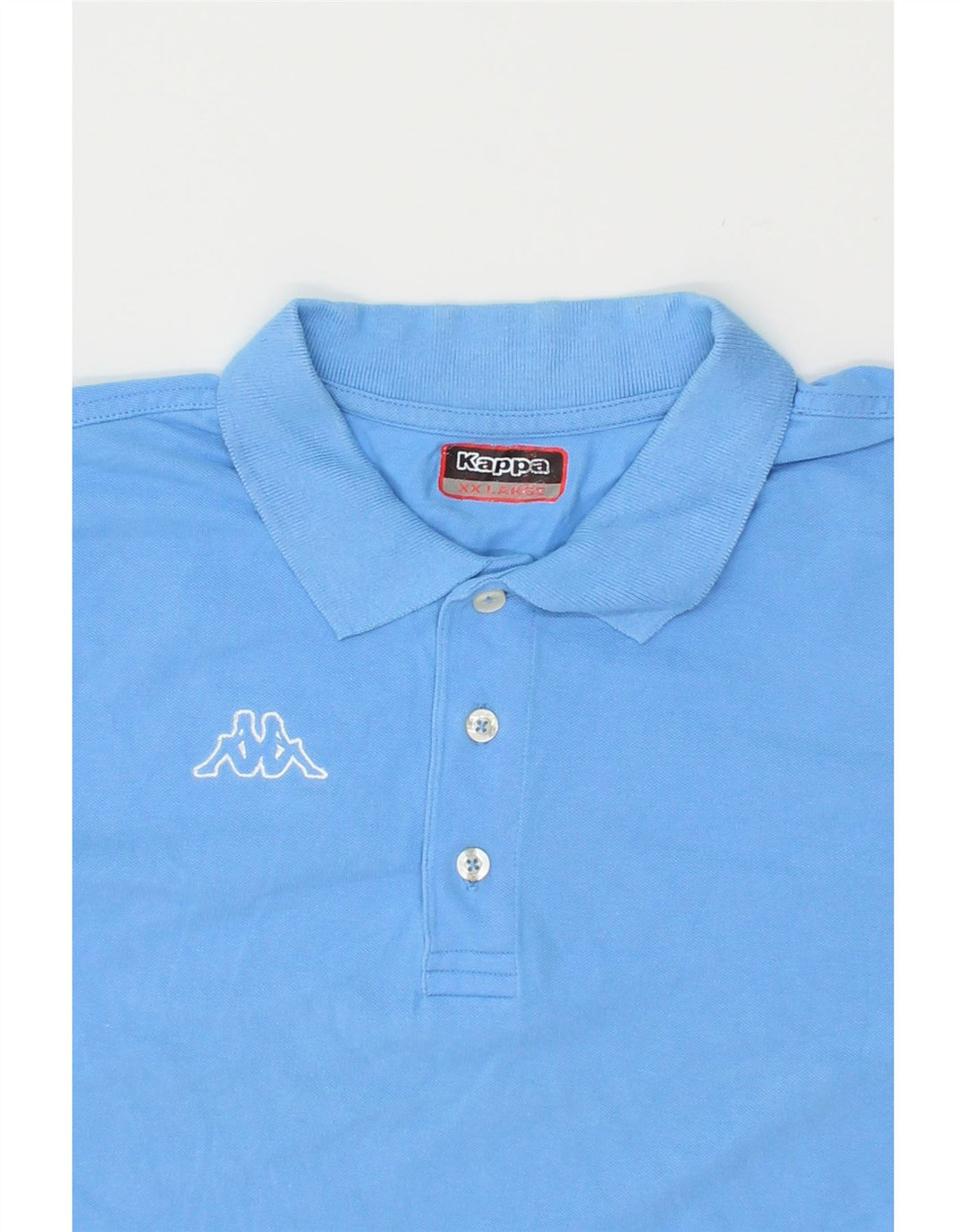 KAPPA Mens Polo Shirt 2XL Blue Cotton Vintage Kappa and Second-Hand Kappa from Messina Hembry 