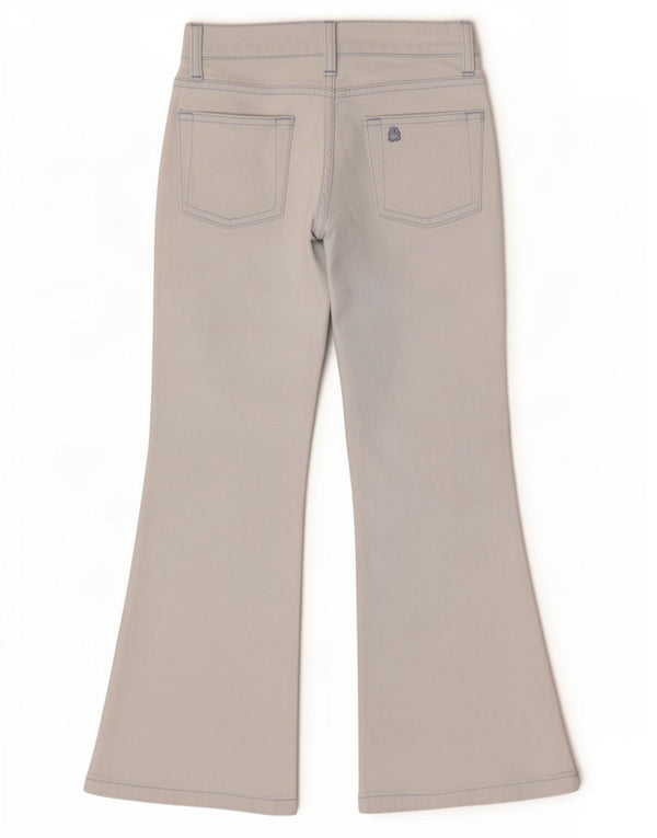 Benetton Girls Flared Jeans 7-8 år Medium W24 L24 Blå Bomuld