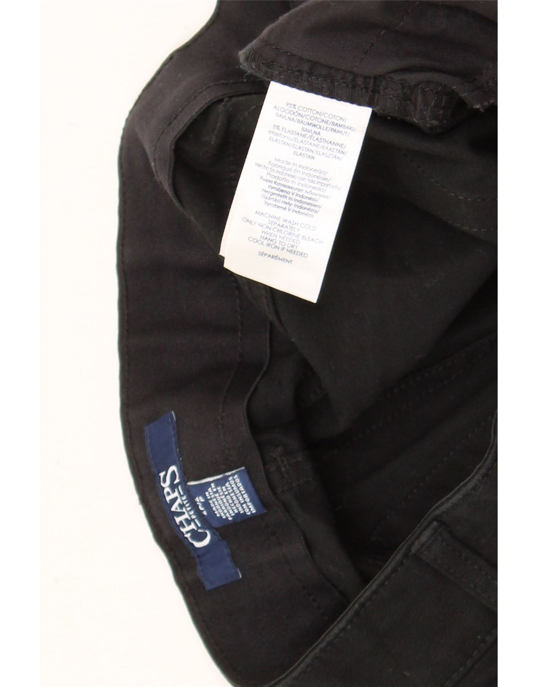 Chaps Lige Casual Bukser til kvinder US 4 Small W27 L27 Sort Bomuld