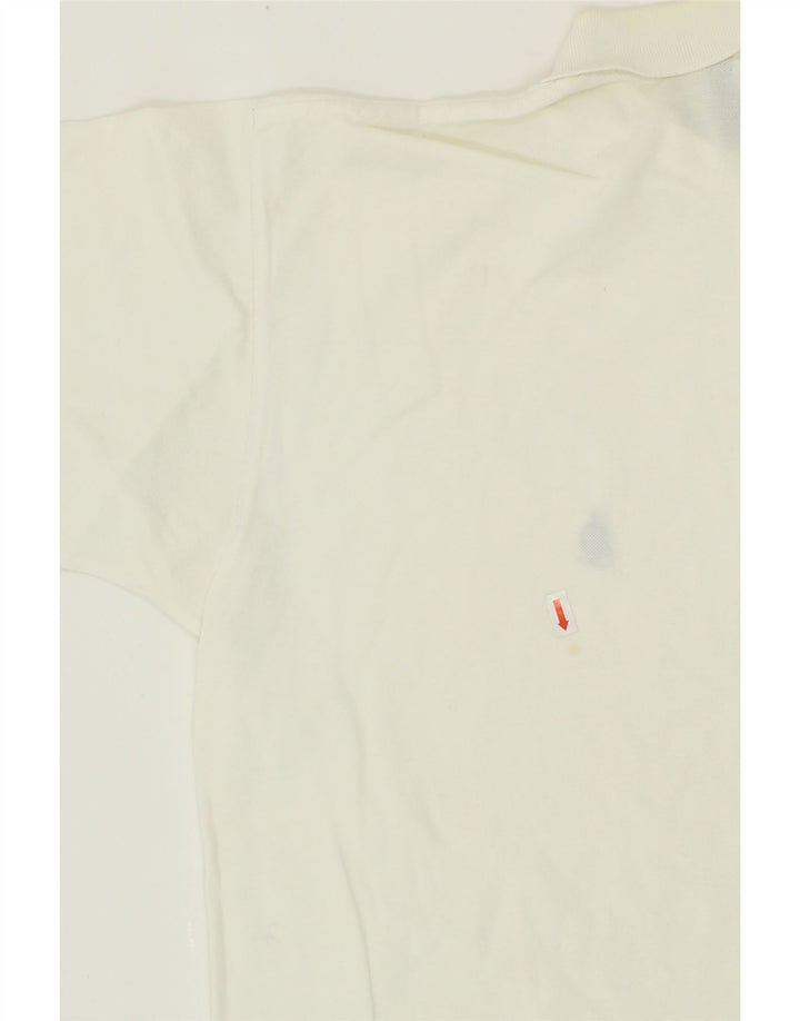 MARINA YACHTING Mens Polo Shirt Small Off White Vintage Marina Yachting and Second-Hand Marina Yachting from Messina Hembry 