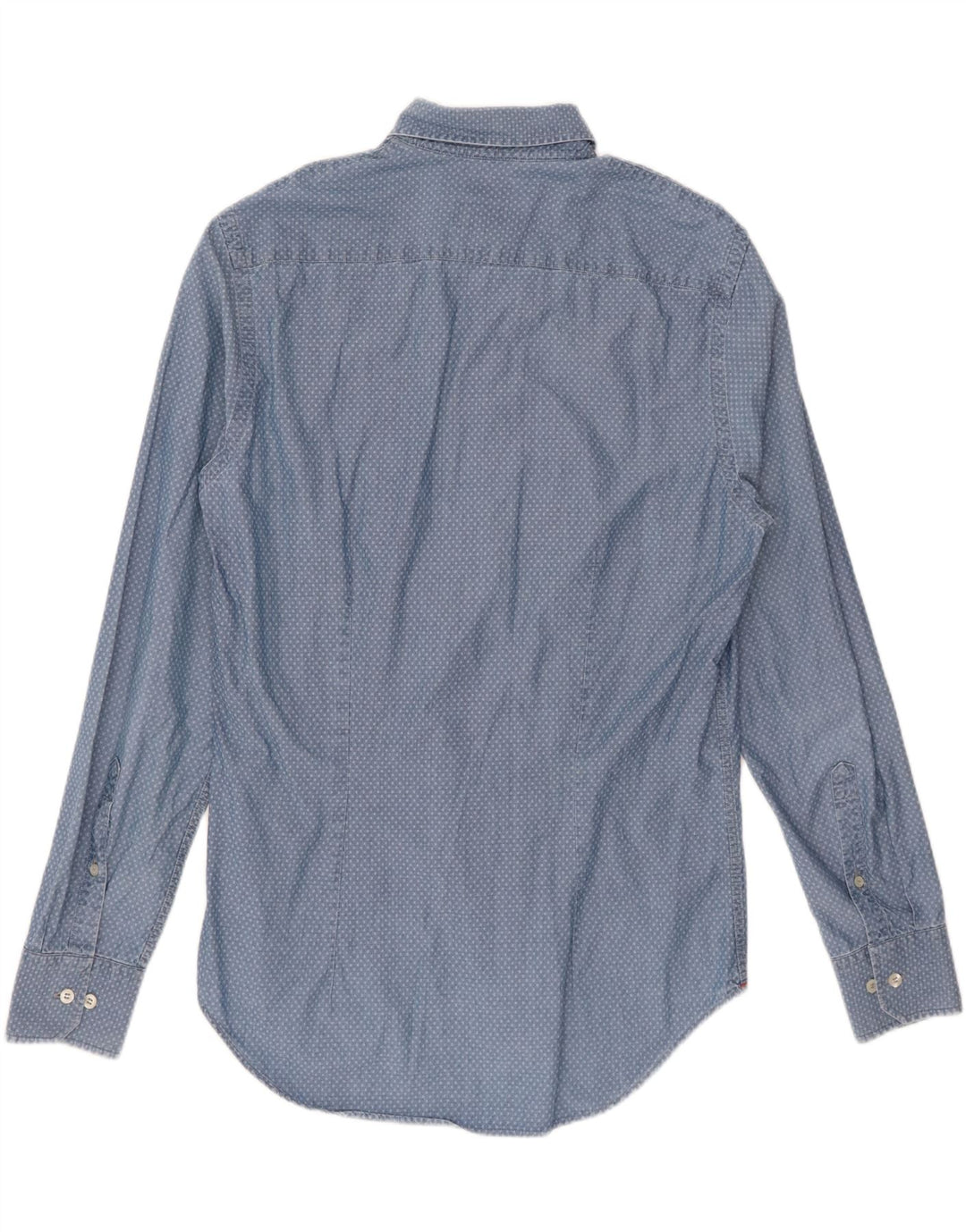 FRED PERRY Herre Slim Fit skjorte Medium Blue Argyle/Diamond Cotton