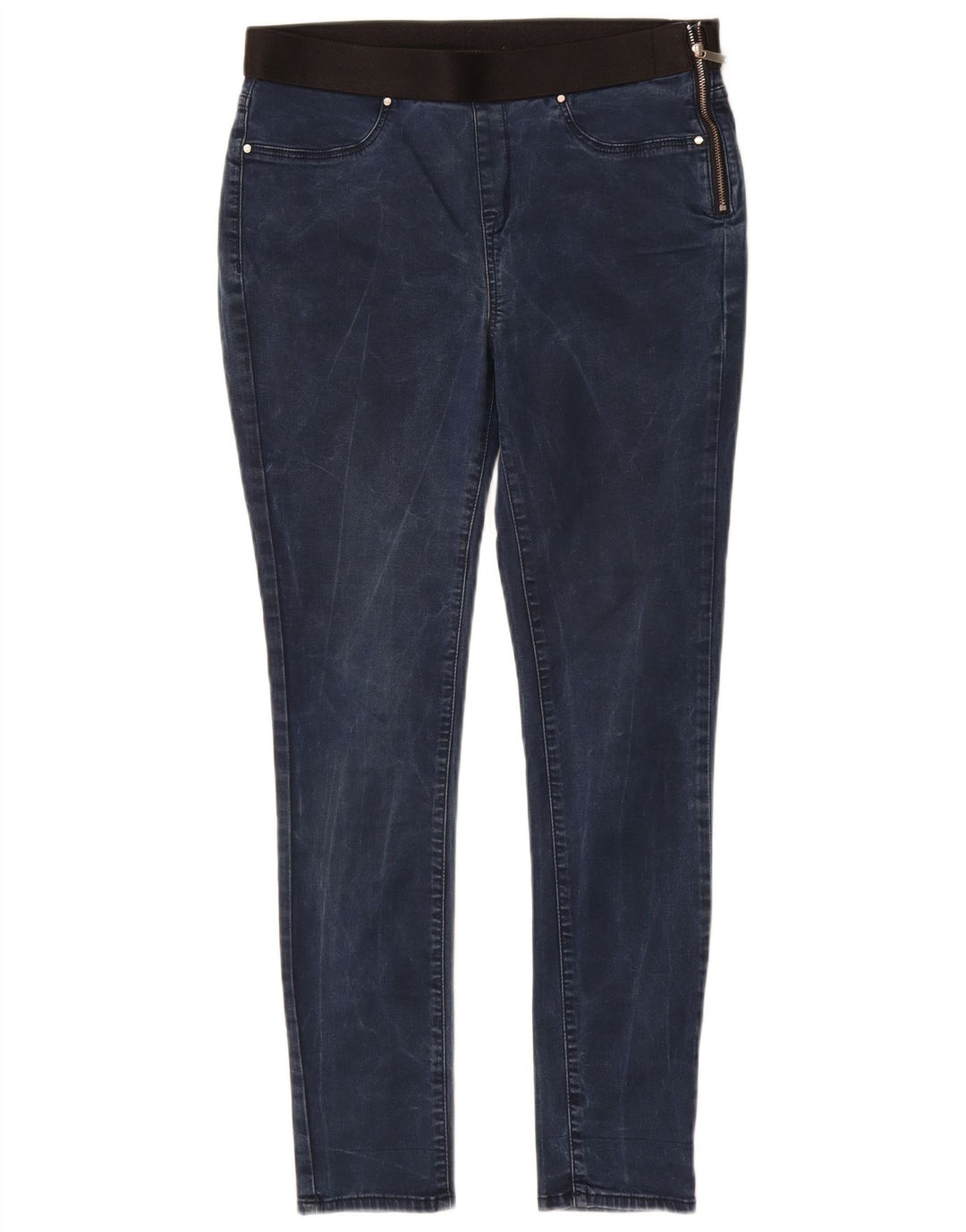 KAREN MILLEN Dame Jegging Jeans UK 12 Medium W28 L28 Marineblå Bomuld