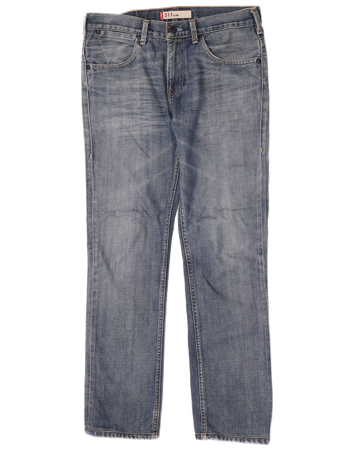 Levi's Herre 511 Slim Jeans W33 L30 Blå Bomuld