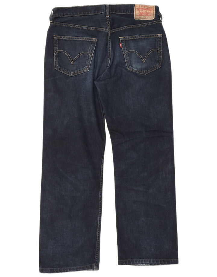 Levi's Herre 506 Straight Jeans W36 L29 Marineblå Bomuld