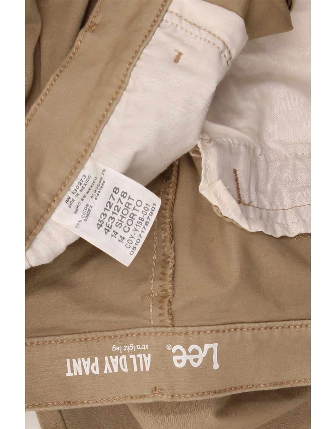 LEE Lige Casual Bukser til kvinder US 14 XL W34 L28 Brun Bomuld