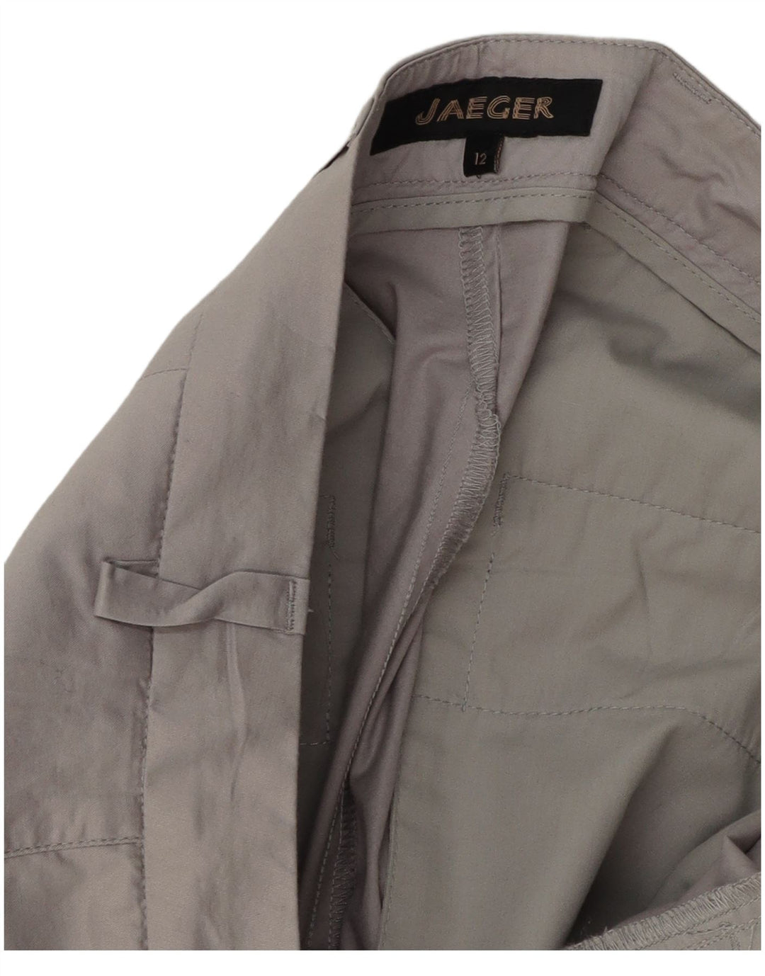 Jaeger Womens Crop Pegged jakkesætsbukser UK 12 Medium W32 L25 Grå Polyester