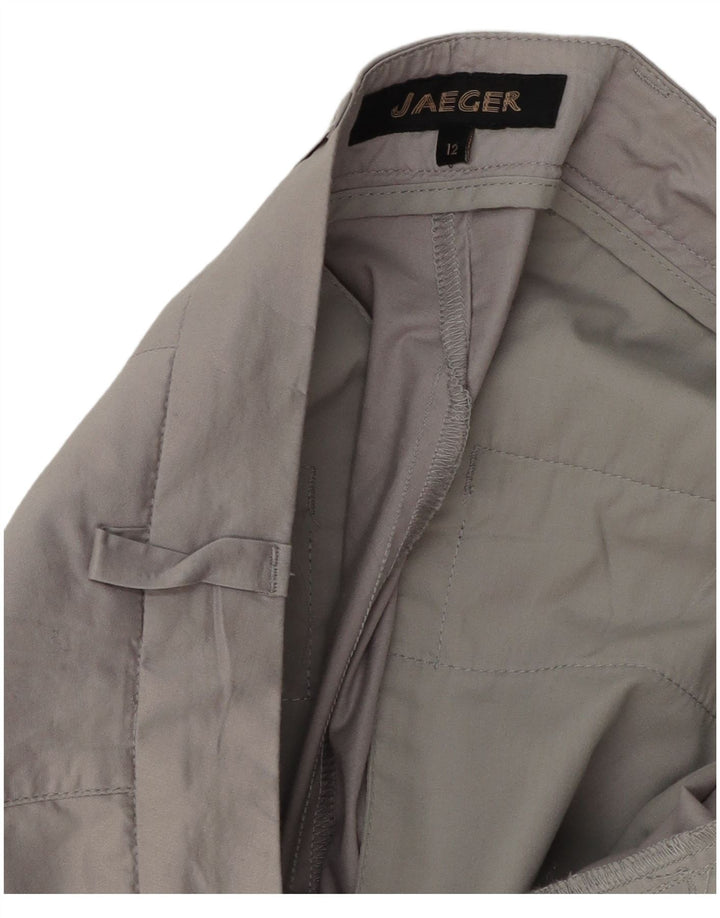 Jaeger Womens Crop Pegged jakkesætsbukser UK 12 Medium W32 L25 Grå Polyester