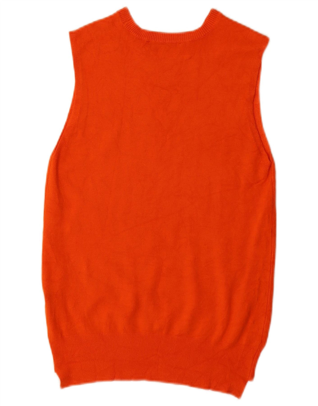 Zara Dame Vest Tank Top UK 12 Medium Orange