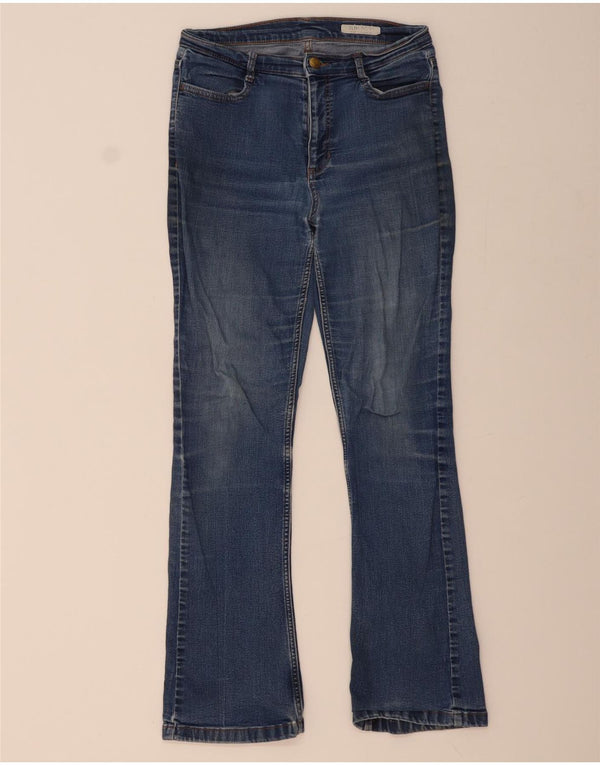 MARKS & SPENCER Dame Regular Fit Bootcut Jeans UK 10 Small W30 L30 Blue