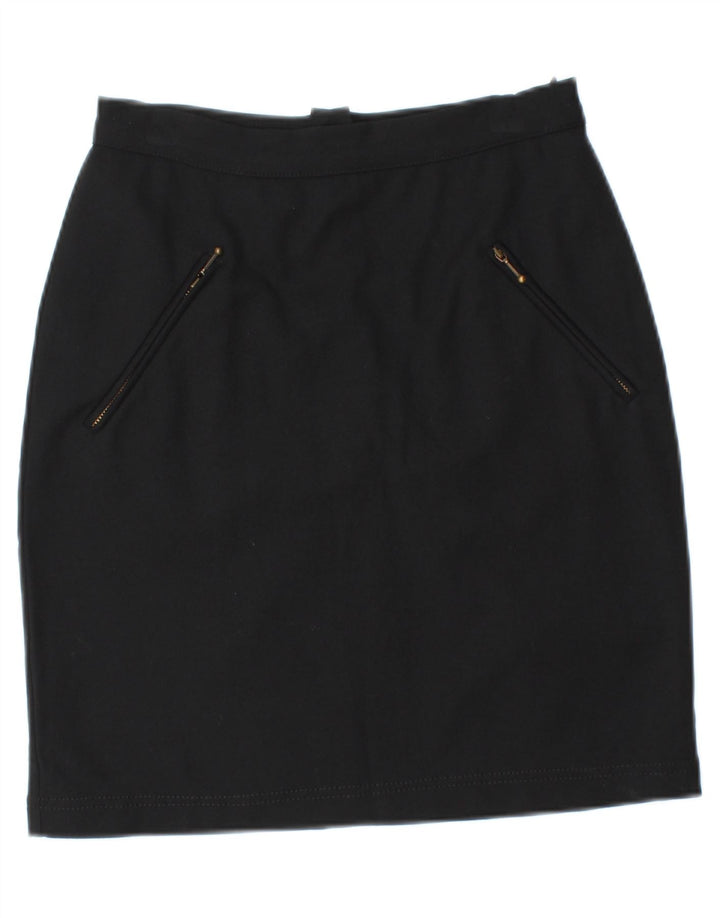 MARELLA Womens Mini Skirt UK 10 Small W26  Black Polyamide