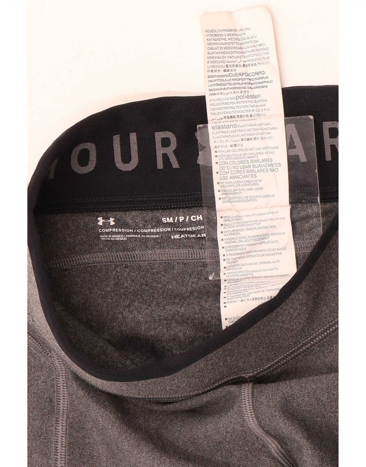Under Armour Womens Heat Gear Leggings UK 10 Small Grå Polyester