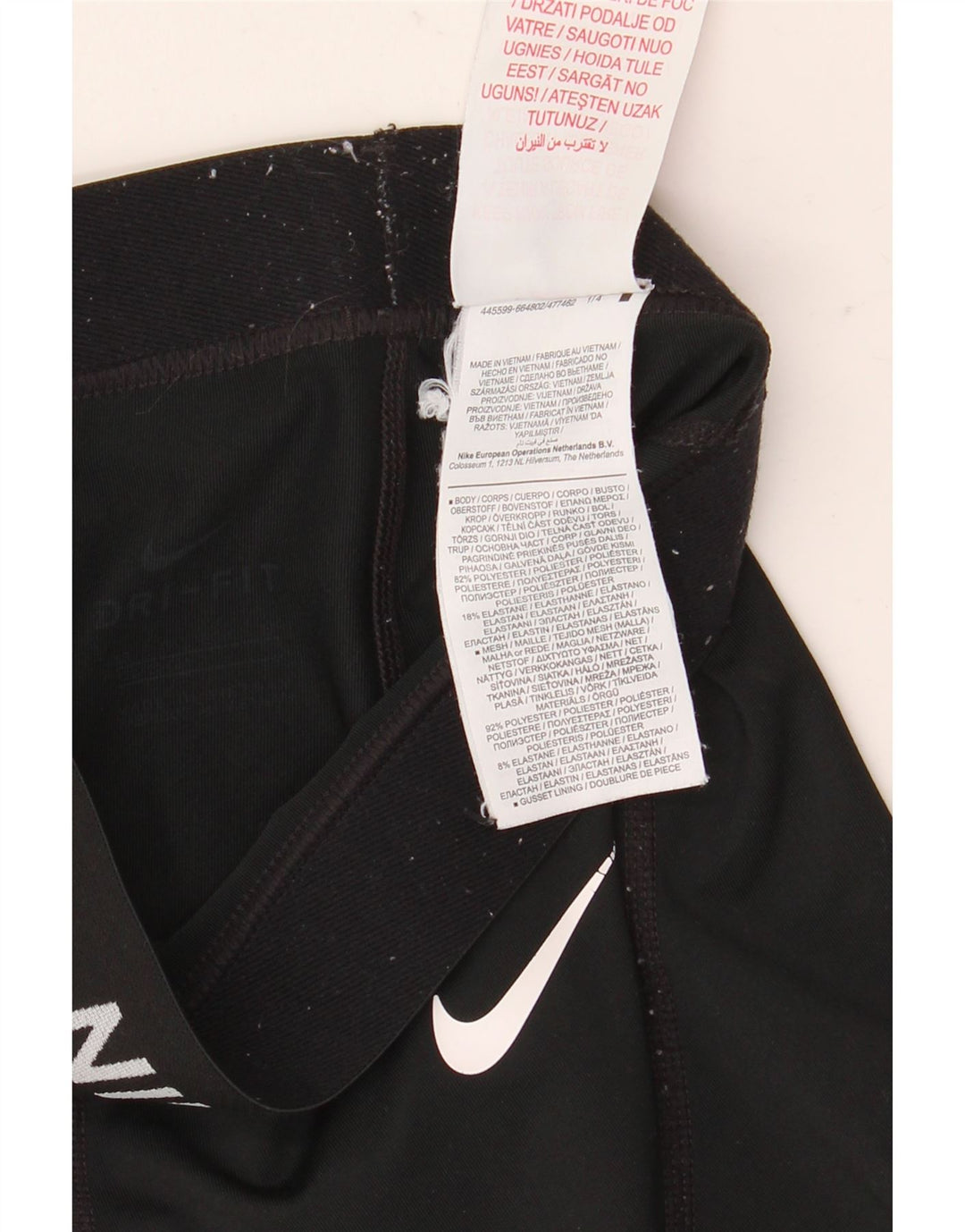 Nike piger Dri Fit grafiske leggings 9-10 år sort polyester