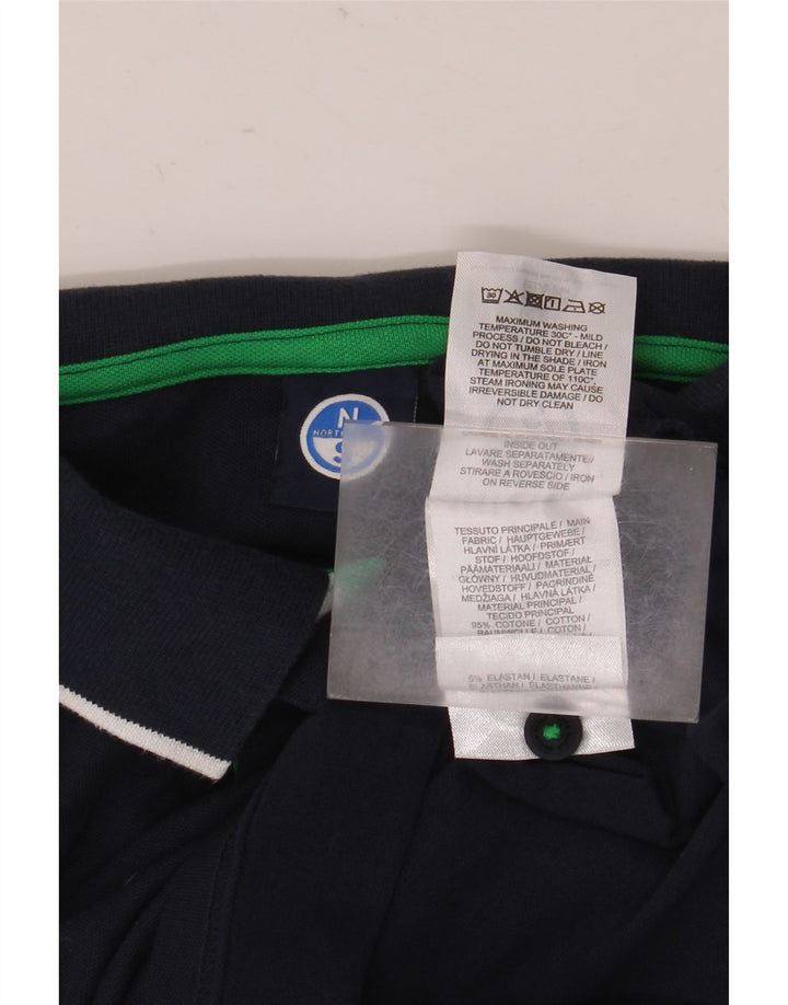 North Sails Herre grafisk poloshirt Stor marineblå bomuld