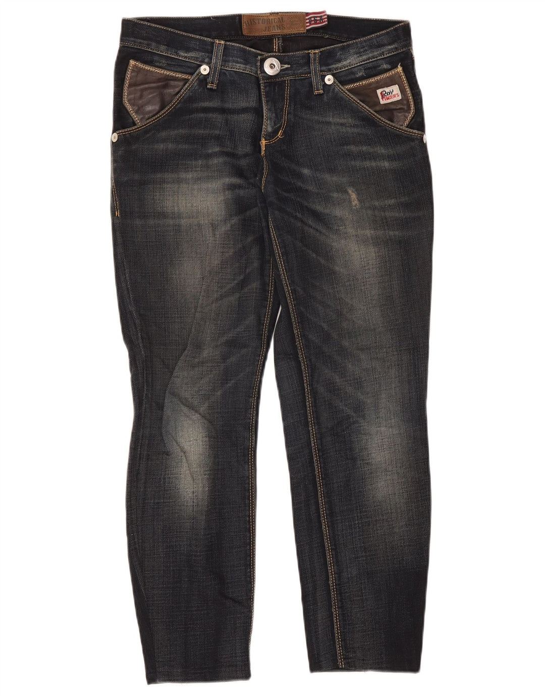 Roy Rogers Dame Distressed Slim Jeans W28 L26 Blå