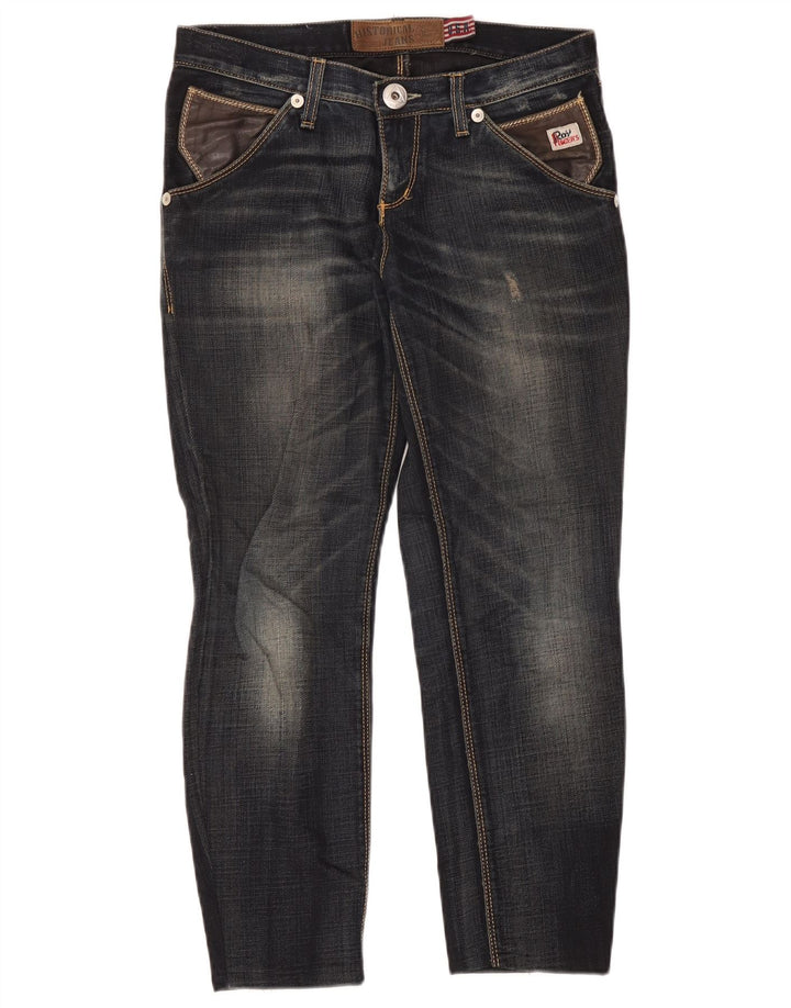 Roy Rogers Dame Distressed Slim Jeans W28 L26 Blå