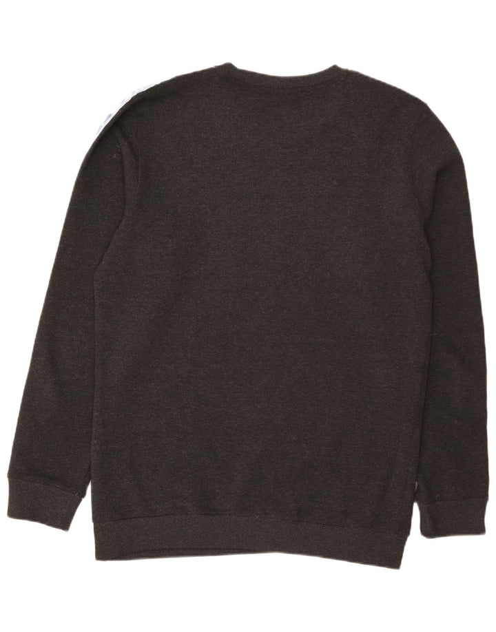 Fila Herre Grafisk Sweatshirt Jumper Stor Grå Colourblock Polyester