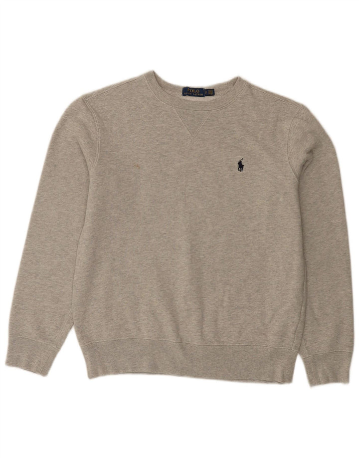 Polo Ralph Lauren Herre Sweatshirt Jumper Lille grå Flecked Bomuld