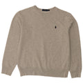 Polo Ralph Lauren Herre Sweatshirt Jumper Lille grå Flecked Bomuld