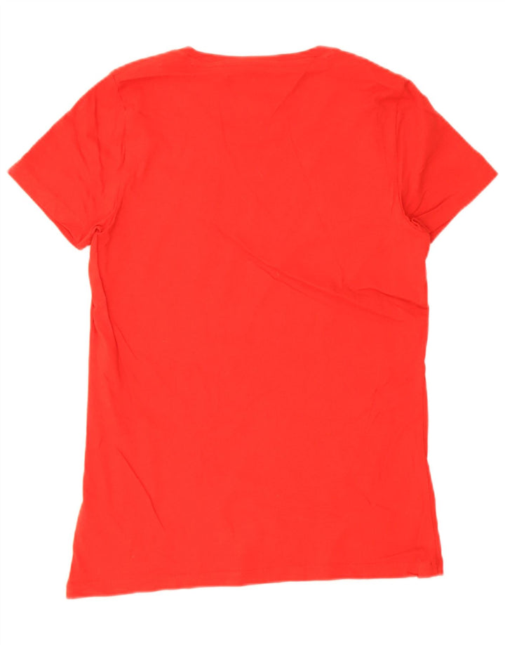 Tommy Hilfiger Herre T-Shirt Top Stor Rød Bomuld