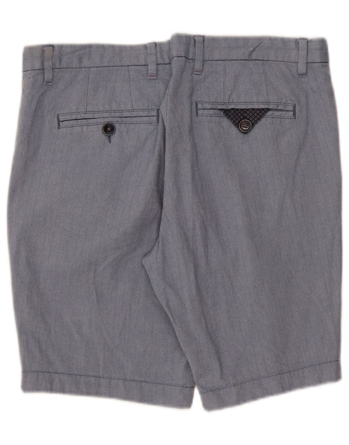 Ted Baker Herre Chino Shorts W34 Large Blue Sildeben Bomuld